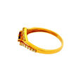 GEMSET GOLD LADIES RING IN CASTING