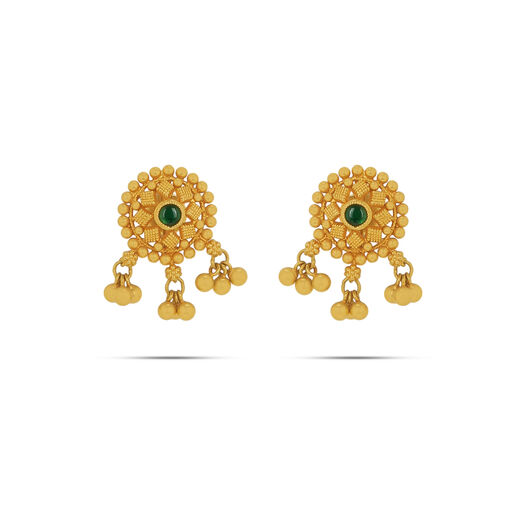 PLAIN GOLD EARDROP FILIGRE/DIE WITHMATIL