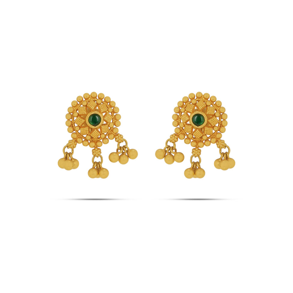 PLAIN GOLD EARDROP FILIGRE/DIE WITHMATIL