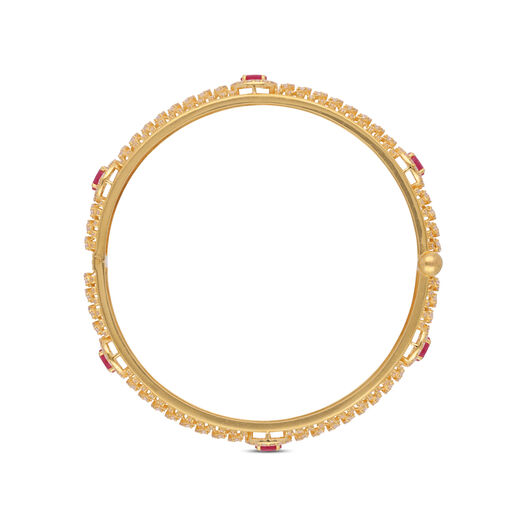 GEMSET BANGLE PAIR IN CASTING DESIGN