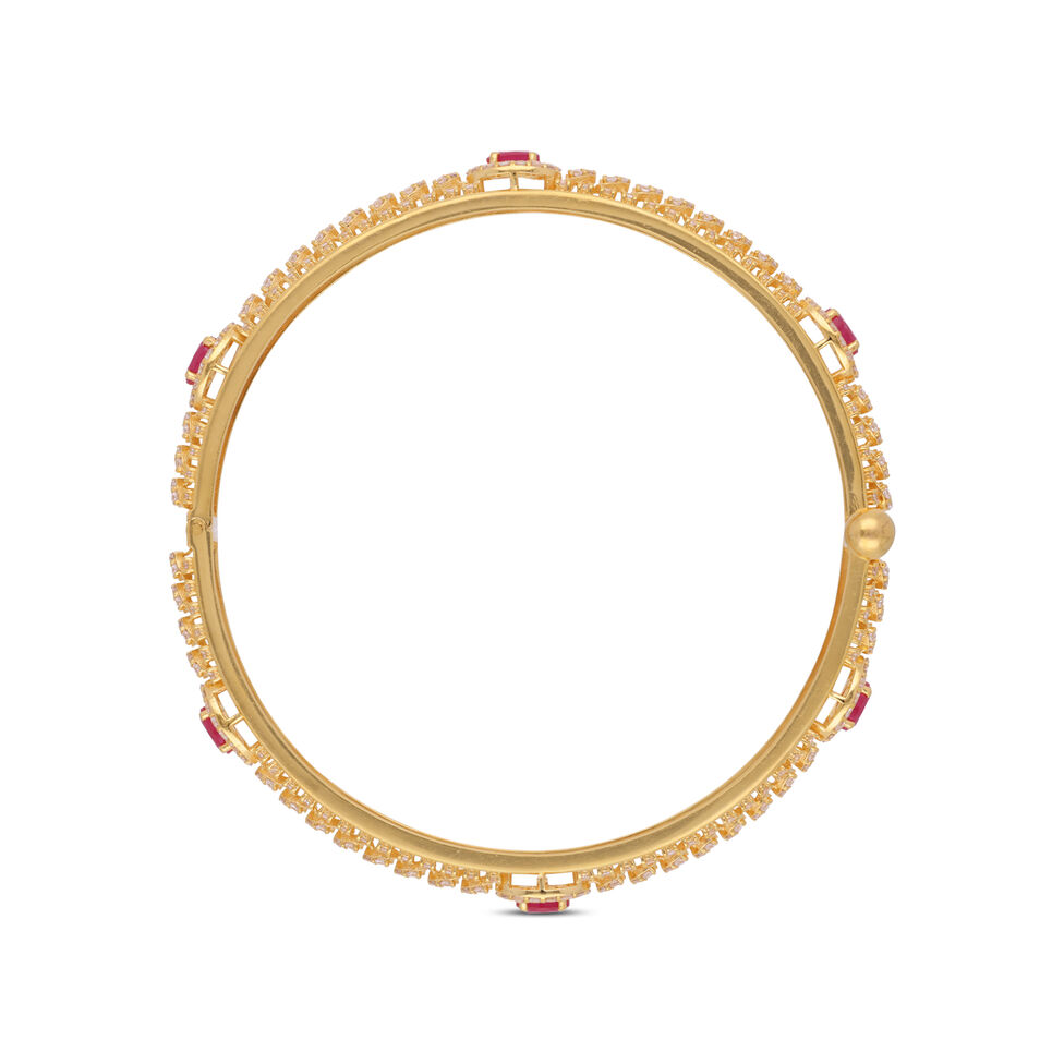 GEMSET BANGLE PAIR IN CASTING DESIGN