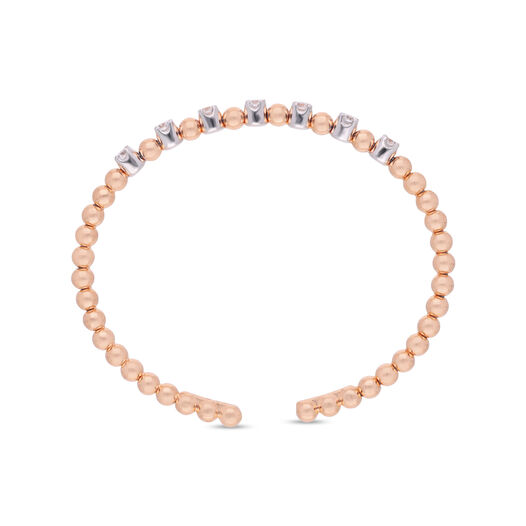 Diamond Bracelet In Stiff Patern
