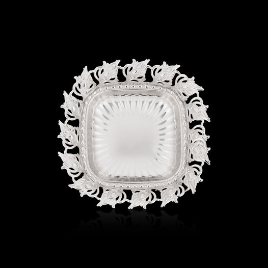 CUTWORK LEAF BORDER RECTANGLE TRAYTR105M