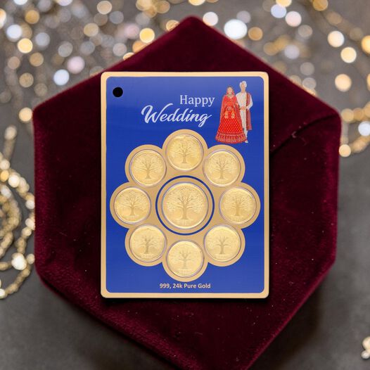1gm Foil Coin Setof9 Pieces-Wedding Blue