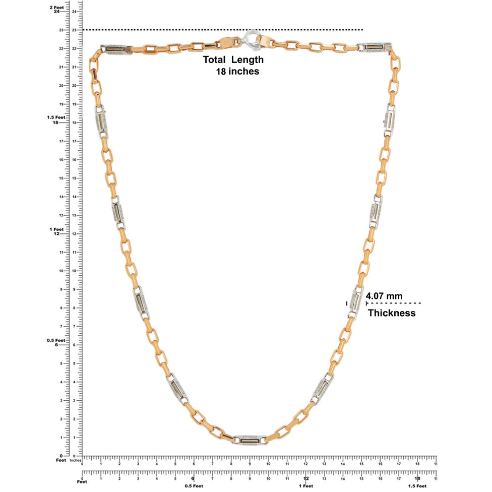 Gemset Chain with casting Motifs