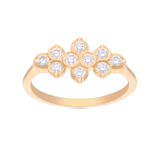 Diamond Ring in Fancy Design for Ladies