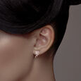 Diamond Earstud With Fancy Cut Diamonds