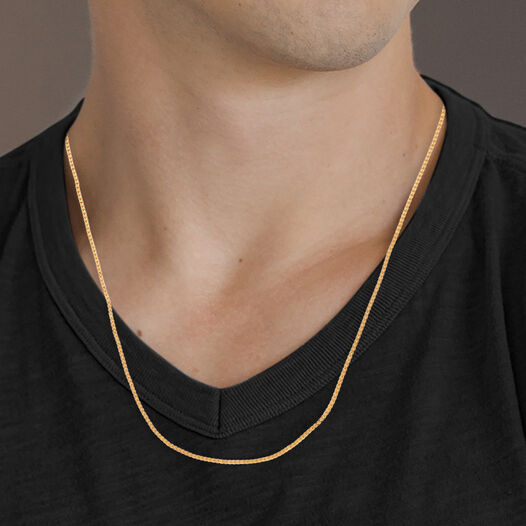 Plain Gold Hand made Chain variants
