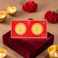 2gm Foil Coin Setof2 Pcs-Lakshmi&Ganesha