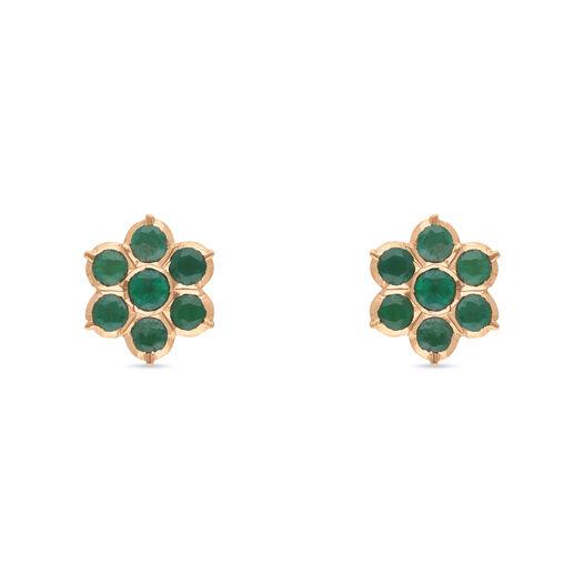 Big5Gem Earstud'Kammal'/7Stone-Close set