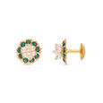 Gemset Ear Stud- Opensetting
