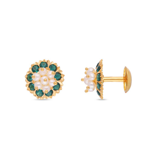 Gemset Ear Stud- Opensetting