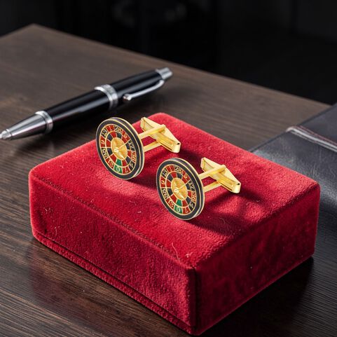 MN in Plain Silver Cufflinks