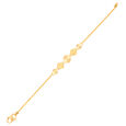 Plain Gold bead/die work Flexi Bracelets
