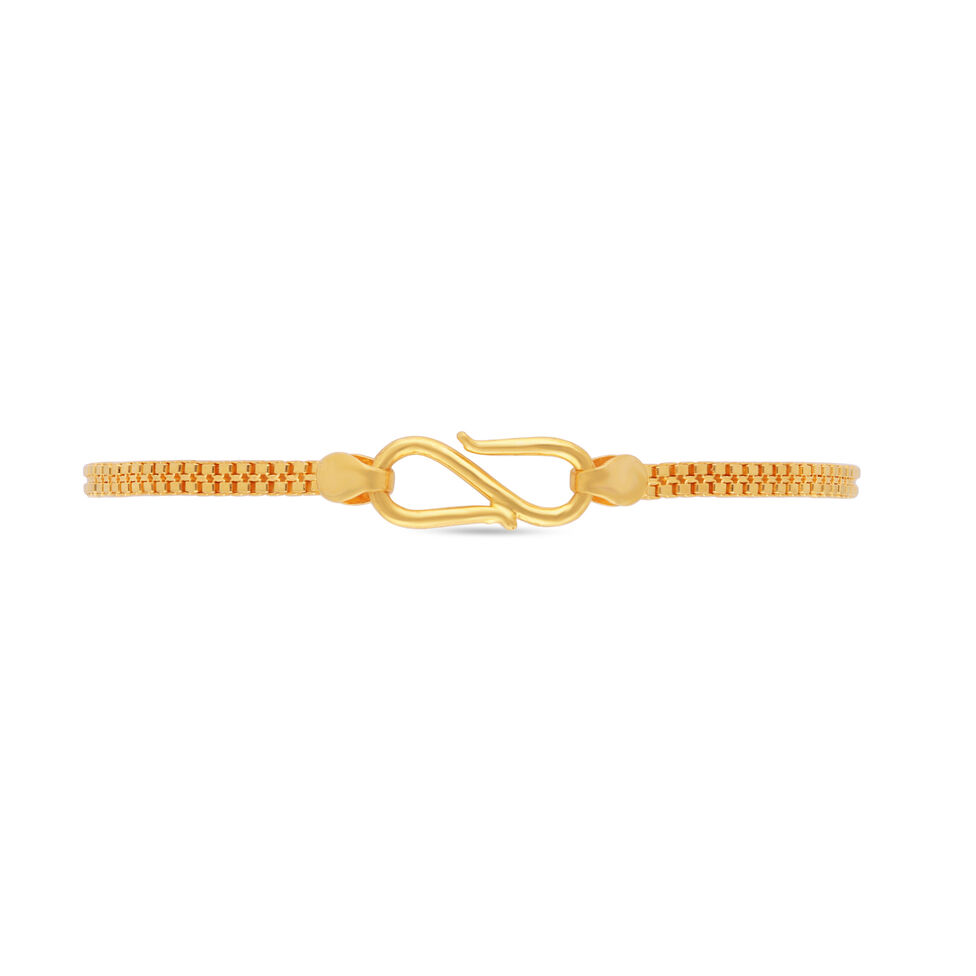 Plain Gold Flexi Bracelet,Casting design