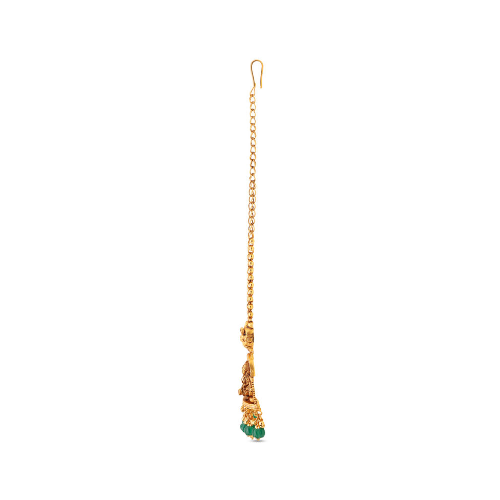 GOLD HEAD ORNAMENT/TEEKA IN REPOUSSEWORK
