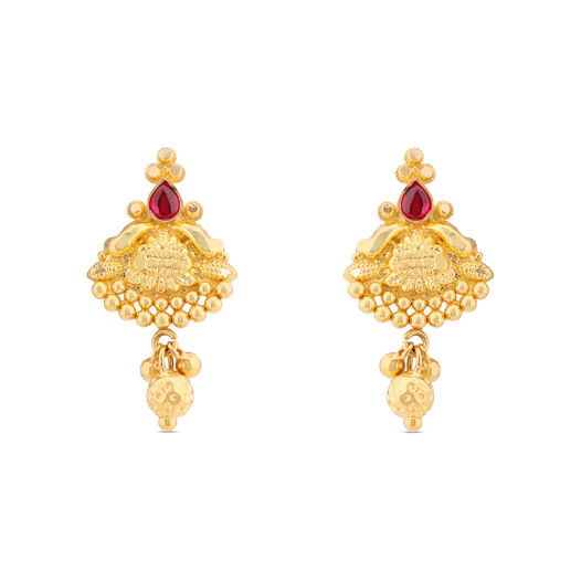 PLAIN GOLD EARDROP FILIGRE/DIE WITHMATIL