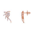 Diamond Earstud With Fancy Cut Diamonds