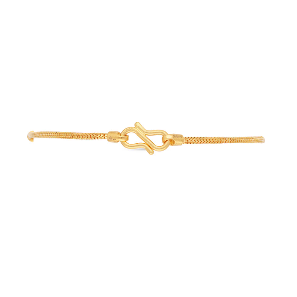 Plain Gold bead/die work Flexi Bracelets