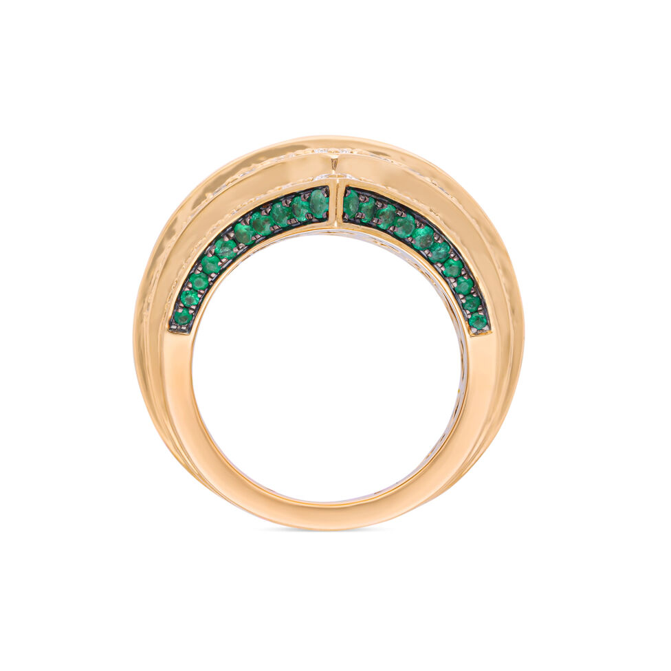 RN set with dia and colored gems