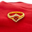 GEMSET GOLD LADIES RING IN CASTING