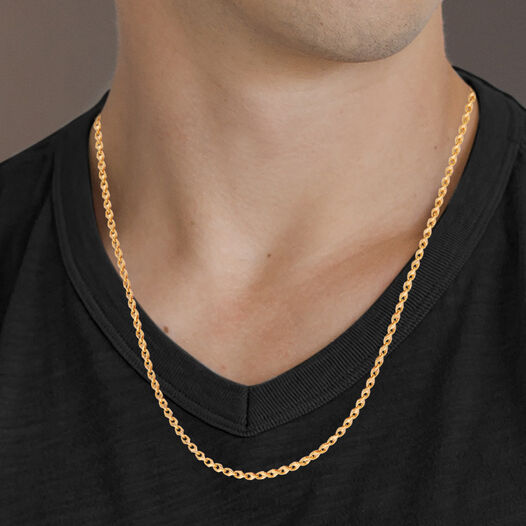Plain Gold Hand made Chain variants