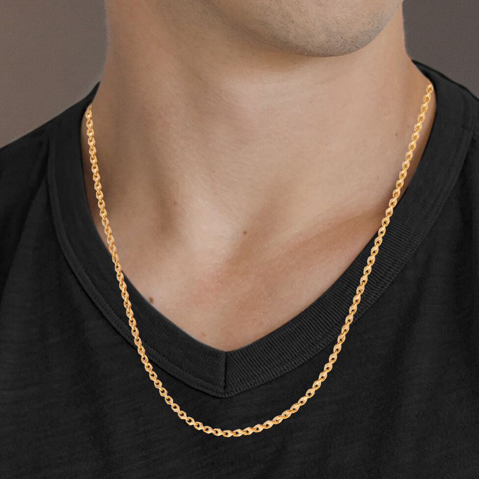 Plain Gold Hand made Chain variants