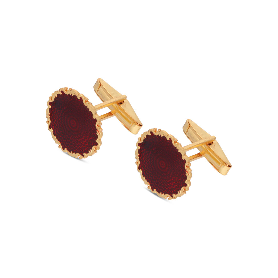 MN in Plain Silver Cufflinks