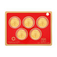 500mg Gold Foil Coin Set of5 Pieces-Tree