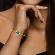 Diamond Bracelet In Flexi Pat With Gem