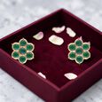 Big5Gem Earstud'Kammal'/7Stone-Close set