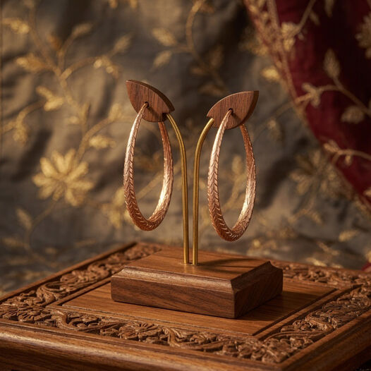 Gold Vallies/Hoops in Filigree pattern