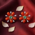 Gemset Ear Stud- Opensetting