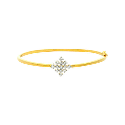 Diamond Bracelet In Stiff Patern
