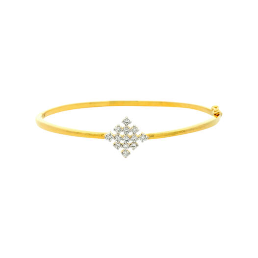 Diamond Bracelet In Stiff Patern