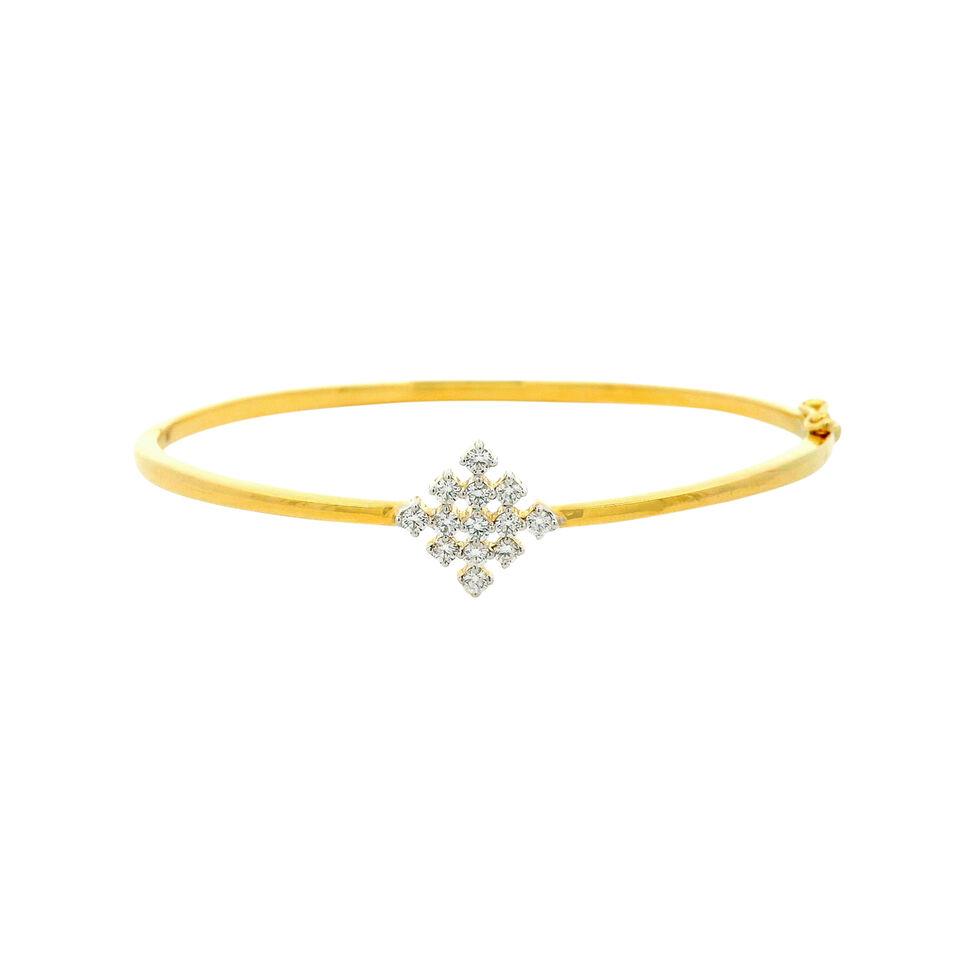 Diamond Bracelet In Stiff Patern