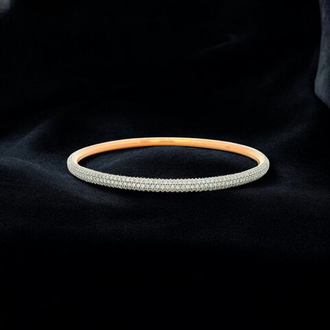 Diamond Bangle pair in fancy design