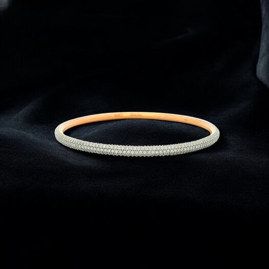 Diamond Bangle pair in fancy design