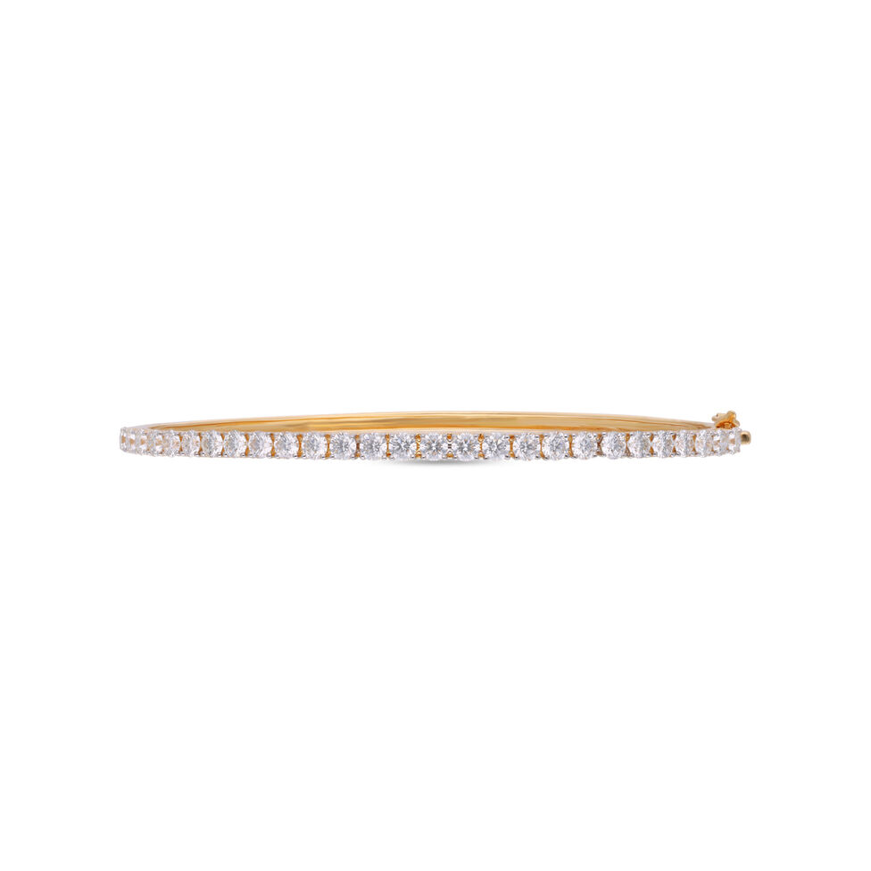 Diamond Bracelet In Stiff Patern