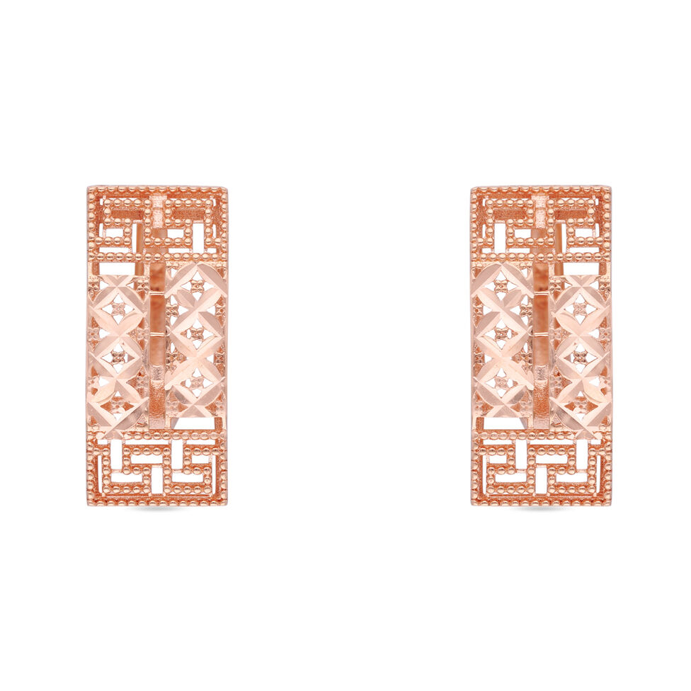 Gold Vallies/Hoops in Filigree pattern