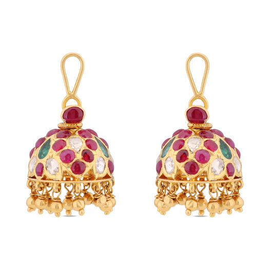 JHUMKA IN KUNDALAVELAI FANCY DESIGN