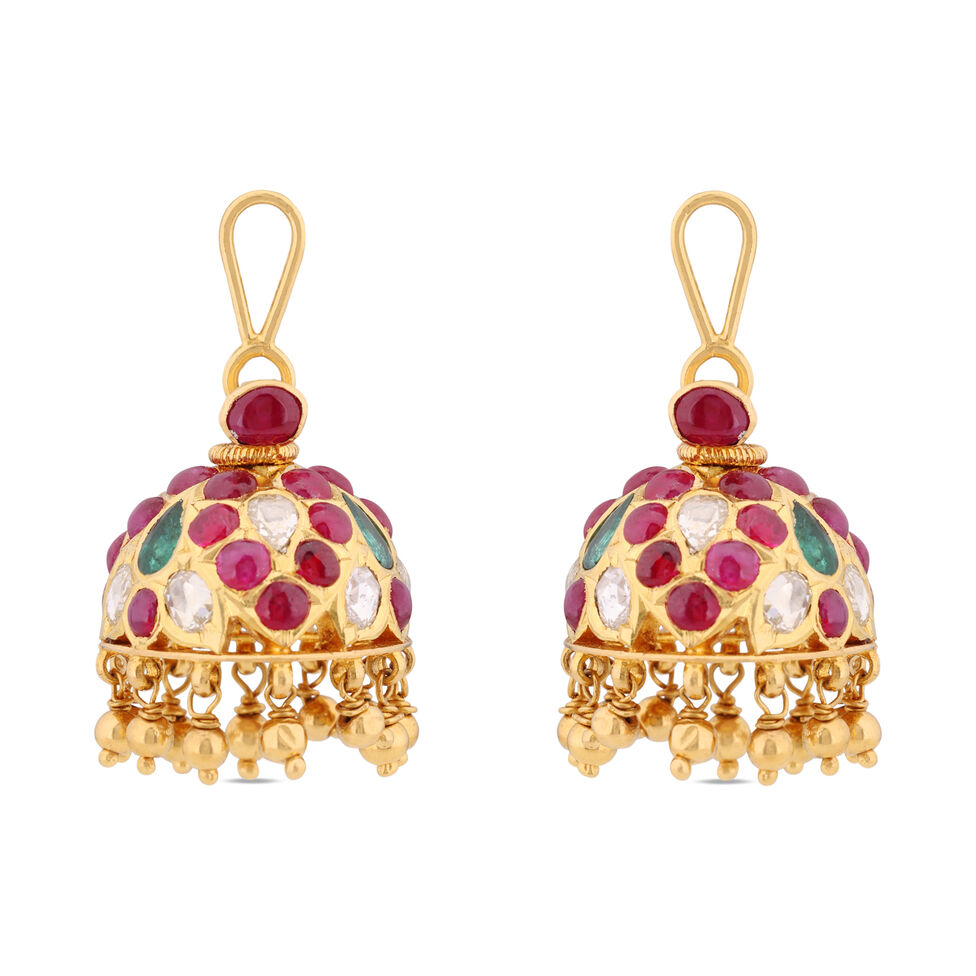 JHUMKA IN KUNDALAVELAI FANCY DESIGN