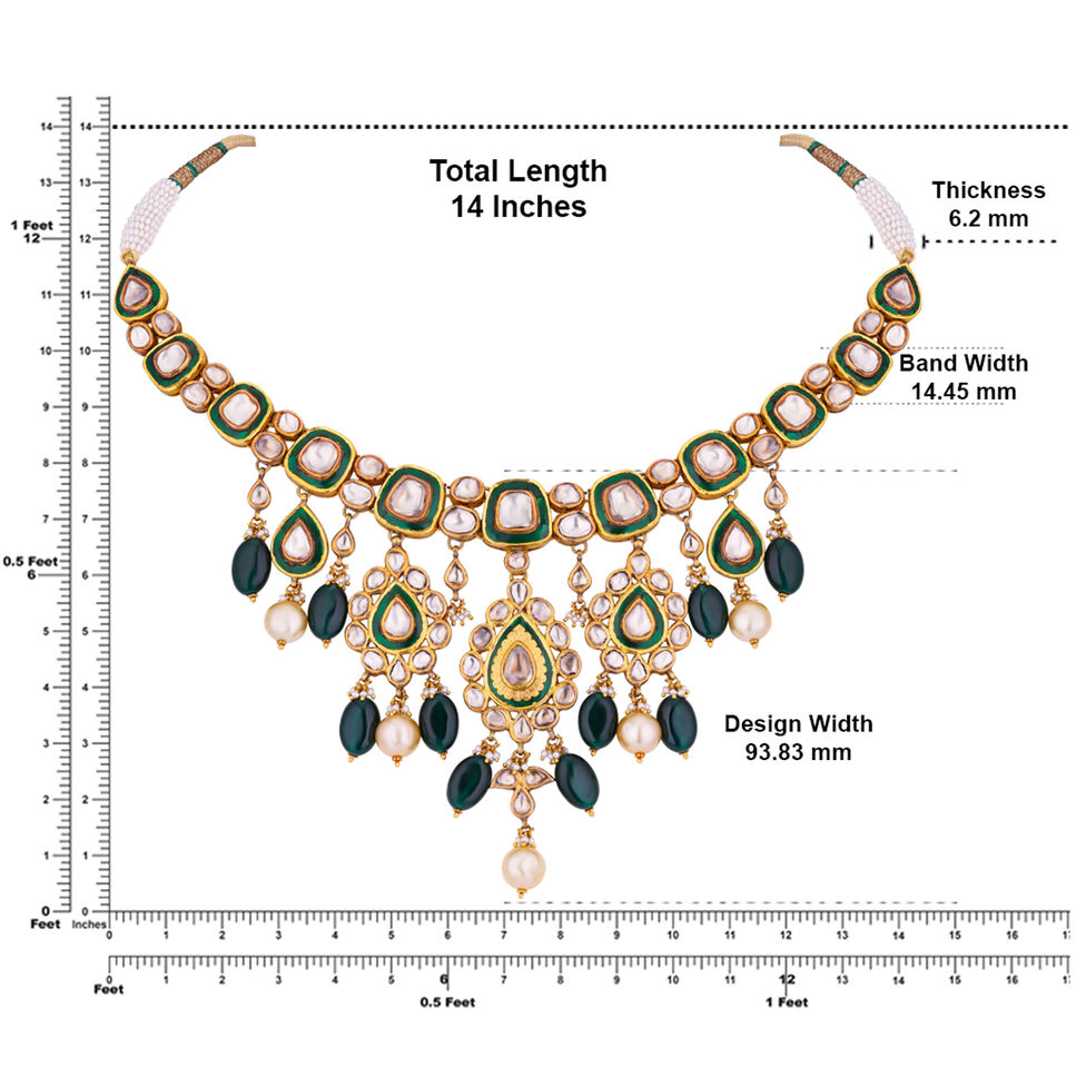 GOLD NECKLACE IN KUNDALAVELAI DESIGN