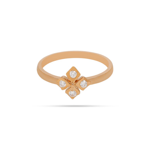 Diamond Ring in Fancy Design for Ladies