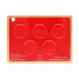500mg Gold Foil Coin Set of5 Pieces-Tree