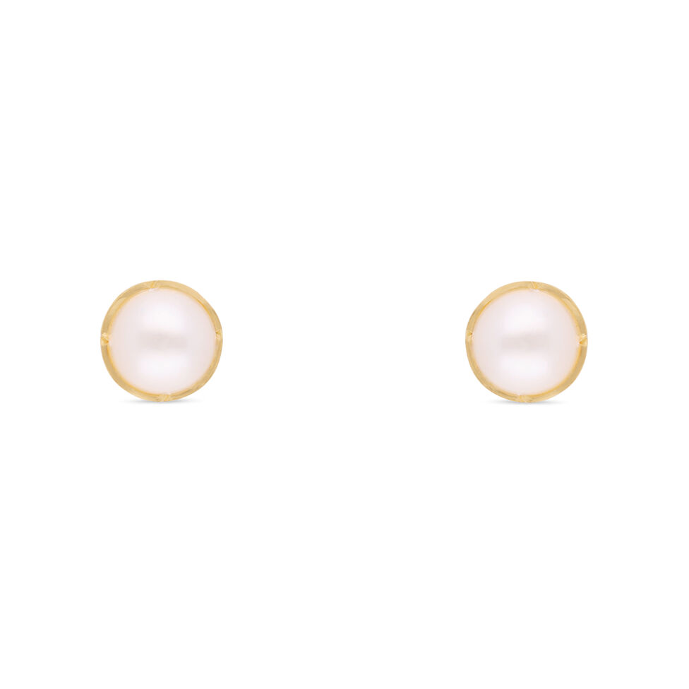 Gemset Ear Stud- Opensetting