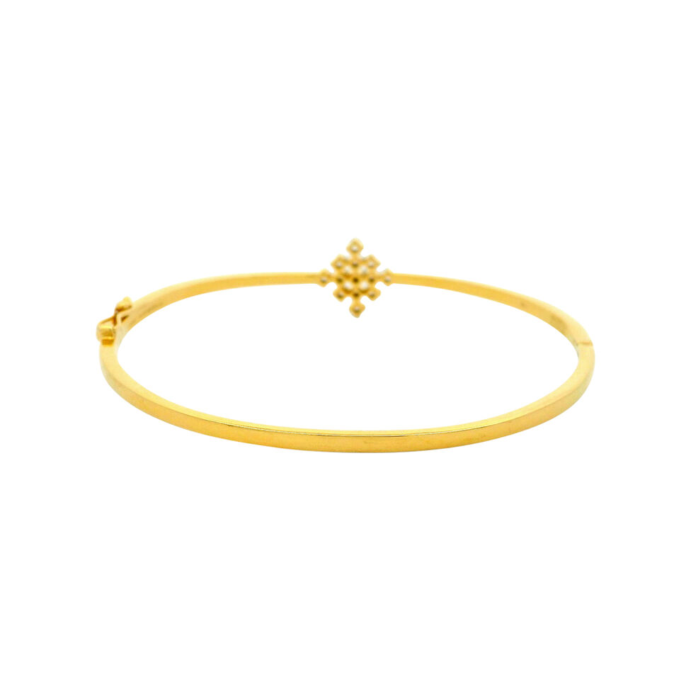 Diamond Bracelet In Stiff Patern