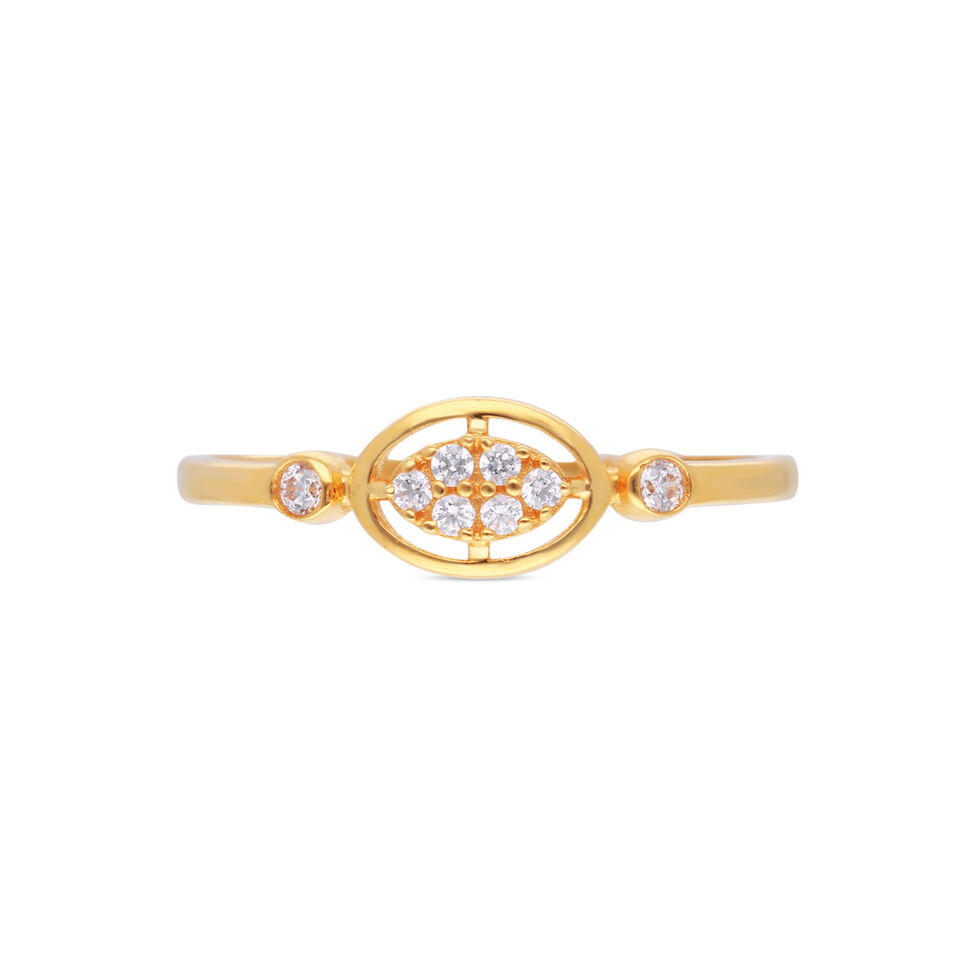GEMSET GOLD LADIES RING IN CASTING