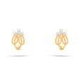 Diamond Earstud Set With Fancy Design