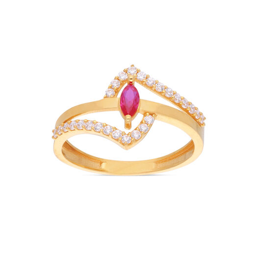 GEMSET GOLD LADIES RING IN CASTING